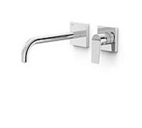 Tres Project-tres set de finition pour robinetterie murale pour lavabo 21130022 à encastrer, bec 240 mm, chromé