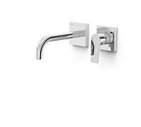 Tres Project-tres set de finition robinetterie murale pour lavabo 21130021 à encastrer, bec 180 mm, chromé