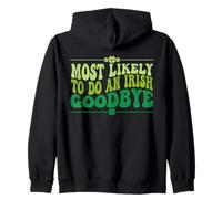 Très susceptible de Faire Un Adieu Irlandais au rétro et Groovy Vintage Sweat à Capuche