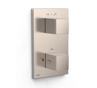 Pièce apparente pour boîtier encastré Therm-box 2 voies Acier - TRES 00625001AC