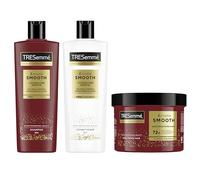 TRESemmé Keratin Smooth Set avec Shampooing, Après-Shampooing et Masque, Pour Cheveux Lisses, Cheveux Brillants, Doux et Démêlés, Action Anti-Frisottis Jusqu'à 72H, 400ml + 400ml + 440ml