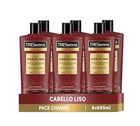 TRESemmé Liso Keratina Shampooing pour cheveux crépus ou abîmés à l'huile de marula et de kératina 6 x 685