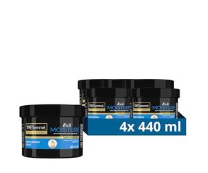 TRESemmé Rich Moisture Masque Capillaire, pour 2x plus d'hydratation instantanée* 4 x 440 ml