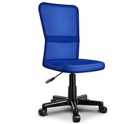 TRESKO® Chaise Fauteuil siège de Bureau Ergonomique, de 7 Couleurs différentes, Lift SGS contrôlé (Bleu)