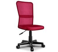 TRESKO® Chaise Fauteuil siège de Bureau Ergonomique, de 7 Couleurs différentes, Lift SGS contrôlé (Bordeaux)