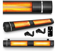 TRESKO Chauffage Radiant Infrarouge | 3000W + Télécommande | Radiateur Rayonnant