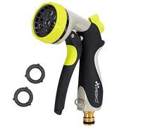 TRESKO Pistolet d'arrosage Premium 10 Fonctions | Pour tous les systèmes de tuyaux d'Arrosage courants | Douchette de jardin | Pistolet de pulvérisation | avec fonction de verrouillage