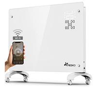 TRESKO® Radiateur Electrique Mobile avec APP & WiFi | Chauffage Electrique Mural Intelligent | Convecteur | Radiateurs Electriques chauffage au sol ou mural (Blanc 2000 W)