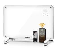 TRESKO Radiateur Electrique Mobile WiFi/App-Control & Affichage LED avec télécommande | Chauffage électrique Mural thermostat 9 ailettes de chauffage mobile économie d'énergie | Salle de Bain