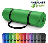 TRESKO Tapis d'exercice fitness | Vert | 185 x 60 x 1,5 cm| tapis de yoga tapis de Pilates tapis de gymnastique