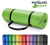 TRESKO Tapis d'exercice fitness | Vert Clair | 185 x 60 x 1,5 cm| tapis de yoga tapis de Pilates tapis de gymnastique