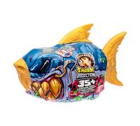 Trésor X Méga Requin Dissection, Ouvre la mâchoire du MÉGA requin de 30 cm, + de 35 surprises à l’intérieur, 4 éléments souples, élastiques et visqueux, Découvriras-tu un trésor en or VÉRITABLE ?