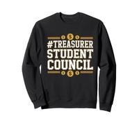 Trésorier Conseil étudiant Jour des élections Scolaires Style athlétique Sweatshirt