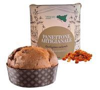 Trésors de Sicile Panettone Artisanal au Chocolat de Sicile 1Kg, Coffret "Ù Ciauru di Palermo" inclut Panettone et Jeu de Cartes Siciliennes, Idée Cadeau de Noël