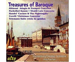 Trésors du Baroque. Albinoni, Pachelbel, Haendel, Corelli, Vivaldi, Telemann. Faerber.