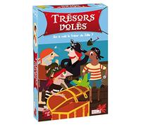 TRÉSORS VOLÉS - jeu de logique et de déduction dès 7 ans - 3 à 12 joueurs - Qui a volé le trésor des pirates et où est-il caché ?, Multi-couleurs