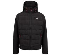 Trespass Alwero Veste softshell pour homme avec capuche zippée et poches zippées, Noir, M