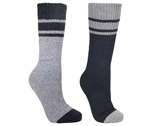 Trespass Anti-Blister Homme chaussettes Élastiqué Randonnée extérieur - gris - 38/41