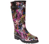 Trespass - Bottes de Pluie Elena - Femme (38 FR) (Noir/Vert)