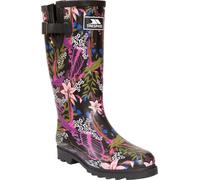 Trespass - Bottes en caoutchouc pour femmes "Elena", Floral TP5580 (37 UE) (Noir/vert imprimé)