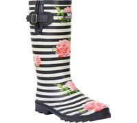 Trespass - Bottes en caoutchouc pour femmes "Elena", Floral TP5637 (41 UE) (Bleu marine/Blanc/Rose)