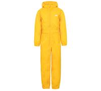 Trespass Bouton Combinaison de Pluie imperméable avec Capuche Enfant, Jaune Soleil, 3-4 Ans