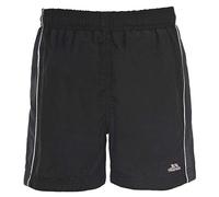 Trespass Brandon Short Sport; Short garçon; Short Manches Courtes; Short Confortable; Jolie Short; Short avec Print; Short Enfant Garçon Noir FR: S (Taille Fabricant: 5/6)