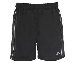 Trespass Brandon Short Sport; Short garçon; Short Manches Courtes; Short Confortable; Jolie Short; Short avec Print; Short Enfant Garçon Noir FR: S (Taille Fabricant: 5/6)