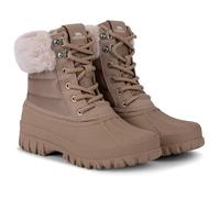 Trespass Briony Bottes de neige pour femme - Semelle extérieure imperméable, fermeture à lacets, doublure en fausse fourrure en peluche, semelle de traction, dessus textile/polyuréthane, doublure