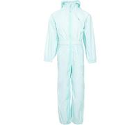 Trespass Bouton Combinaison de Pluie imperméable avec Capuche Enfants, Menthe pâle, 3/4 Ans