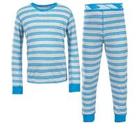 Trespass Calum Ensemble Thermique Garçon Bleu Bermuda FR : 5/6 (Taille Fabricant : 5/6)