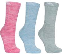 Trespass - Chaussettes de marche HELVELLYN - Femme (36-39 FR) (Rose/bleu/vert) - UTTP4506 Rose/bleu/vert G