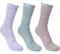 Trespass Chaussettes de randonnée Helvellyn pour femmes, pack de 3 TP4506 (36-39 UE) (Vert épicéa/ Avoine/ Gelsomino chiné)