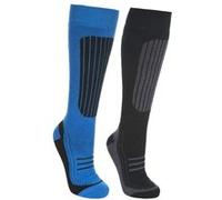 Trespass - Chaussettes de ski LANGDON - Homme (41-45 FR) (Noir/bleu) - UTTP4486 Noir/bleu G