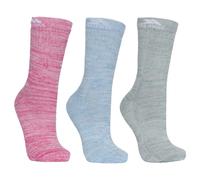 Chaussettes femme Trespass Helvellyn (x3) Rose 36/39