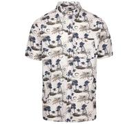 Trespass Chemise Frantom pour homme - Décontractée, imprimé, imprimé sur toute la surface, col 2 pièces, poche poitrine, poche zippée dissimulée, fermeture à boutons, 100 % coton, Chouette, XL