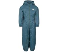 Trespass Combinaison de pluie tout-en-un respirante pour garçons et filles, bleu sarcelle, 5-6 ans