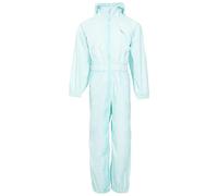 Trespass Bouton Combinaison de Pluie imperméable avec Capuche Enfants, Menthe pâle, 5-6 Ans