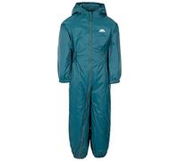 Trespass Combinaison de pluie tout-en-un respirante pour garçons et filles, bleu sarcelle, 2-3 ans
