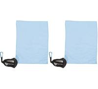 Trespass Dripclip - Serviette de Sport en Microfibre (35 cm x 25 cm) (Bleu) (Lot de 2)