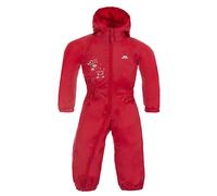 Trespass Dripdrop Combinaison de Pluie Mixte Enfant, Rouge, 6/12