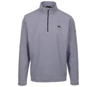 Trespass Dunford Polaire tricotée avec demi fermeture éclair en polyester pour homme, Bleu marine/rayures, XL