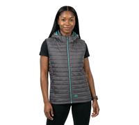 Trespass Gilet femme Aretha-2 – sans manches, capuche amovible, poches zippées – Gris S
