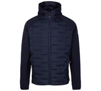 Trespass Haut actif à capuche pour homme avec fermeture éclair intégrale Séchage rapide Heber, bleu marine, M