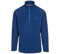 Trespass Keynote Homme Veste en Polaire Manches Longues col Montant 1/4 Zip extérieur - Bleu Marine foncé - XXL