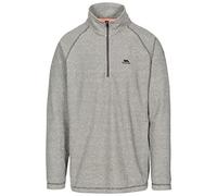 Trespass Keynote Homme Veste en Polaire Manches Longues col Montant 1/4 Zip extérieur - Noir - XXL