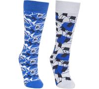 Trespass Kids' Rockies Ski Socks Bleu/Platine 12-3 Unisex