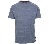 Trespass Leecana Haut de sport à manches courtes pour homme Séchage rapide Évacuation de l'humidité, Bleu denim chiné, L