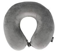 Trespass Memow Coussin de Soutien Confortable en Mousse à mémoire de Forme pour Voyage, Avion, Voiture, Train Mixte, Gris, 60 x 30 x 40 cm