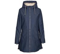 Trespass Neeska Veste imperméable avec doublure en polaire douce et capuche pour femme, bleu marine, L